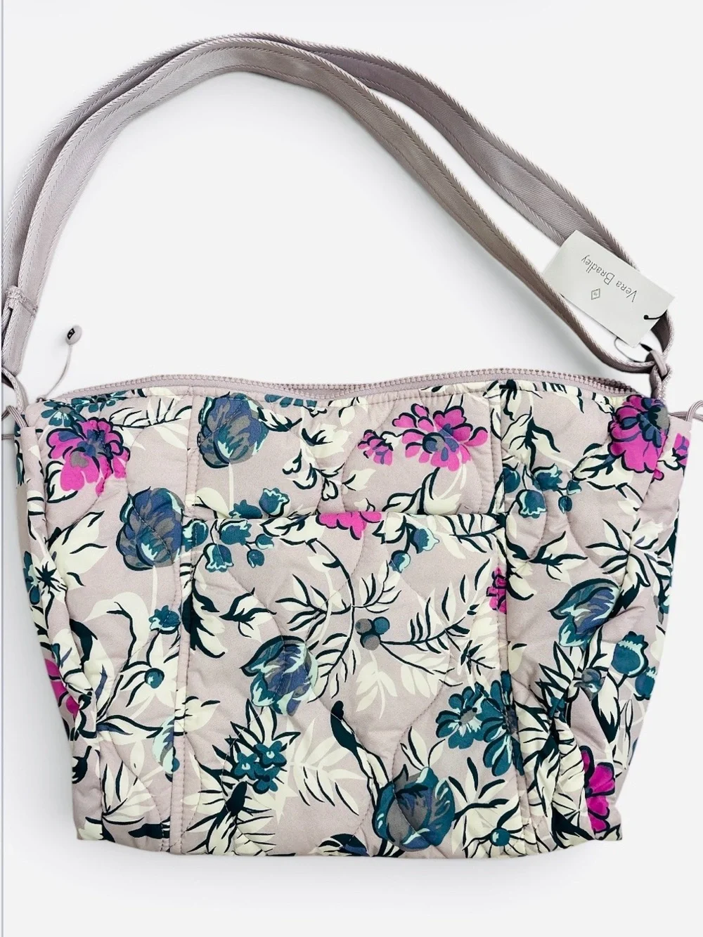 Vera Bradley FRESH CUT FLORAL LAVENDER Featherweight Crossbody bag NWT